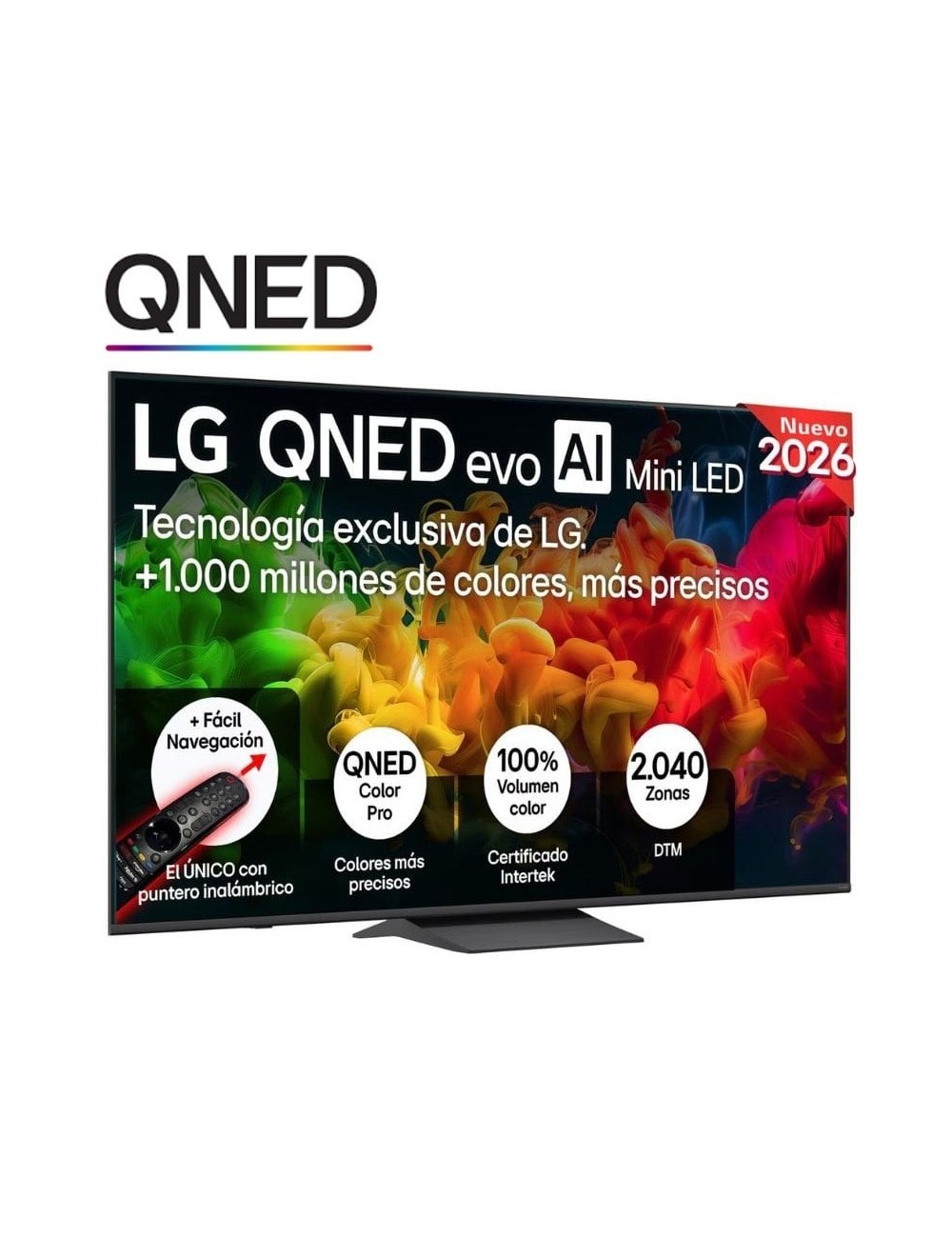 Televisor LG QNED evo AI QNED8EB Mini LED 75QNED8EB3A 75'/ Ultra HD 4K/ Smart TV/ WiFi