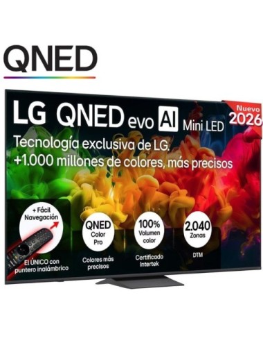 Televisor LG QNED evo AI QNED83B Mini LED 85QNED8EB3A 85'/ Ultra HD 4K/ Smart TV/ WiFi