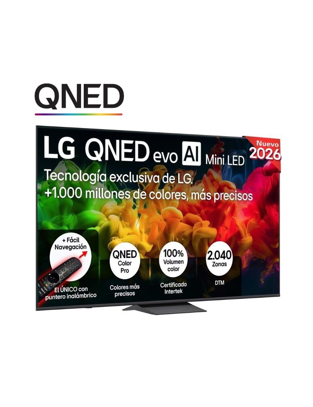 Televisor LG QNED evo AI QNED83B Mini LED 85QNED8EB3A 85'/ Ultra HD 4K/ Smart TV/ WiFi