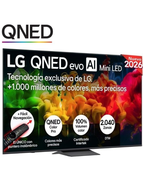 Televisor LG QNED evo AI QNED83B Mini LED 85QNED8EB3A 85'/ Ultra HD 4K/ Smart TV/ WiFi
