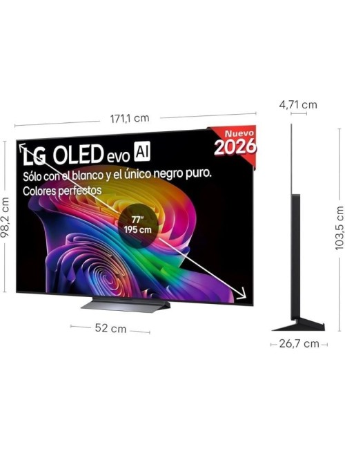 Televisor LG OLED evo AI C6 OLED42C64LA 42'/ Ultra HD 4K/ Smart TV/ WiFi