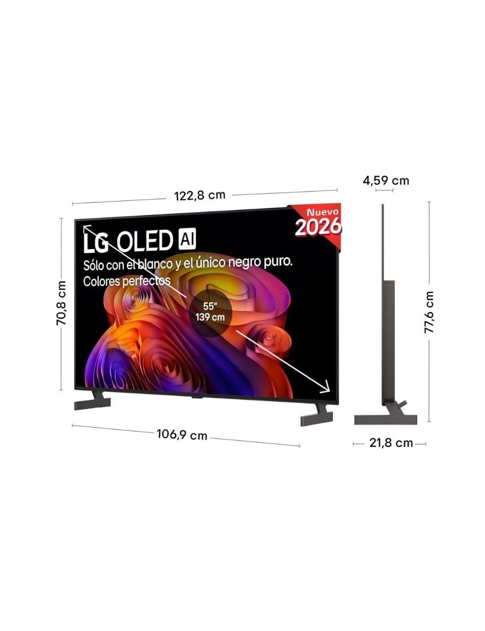 Televisor LG OLED AI B6 OLED55B6ELC 55'/ Ultra HD 4K/ Smart TV/ WiFi