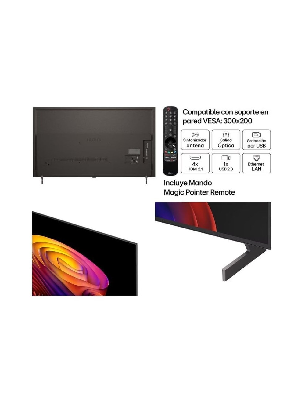 Televisor LG OLED AI B6 OLED55B6ELC 55'/ Ultra HD 4K/ Smart TV/ WiFi