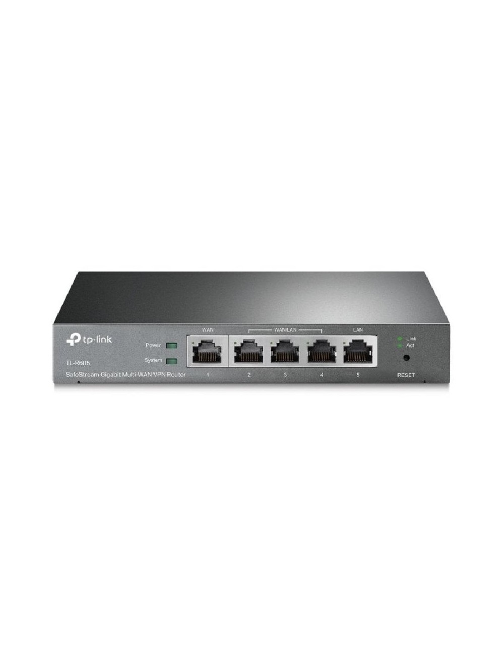 Router VPN SafeStream Gigabit TP-Link Omada TL-R605/ 5 Puertos Multi-WAN