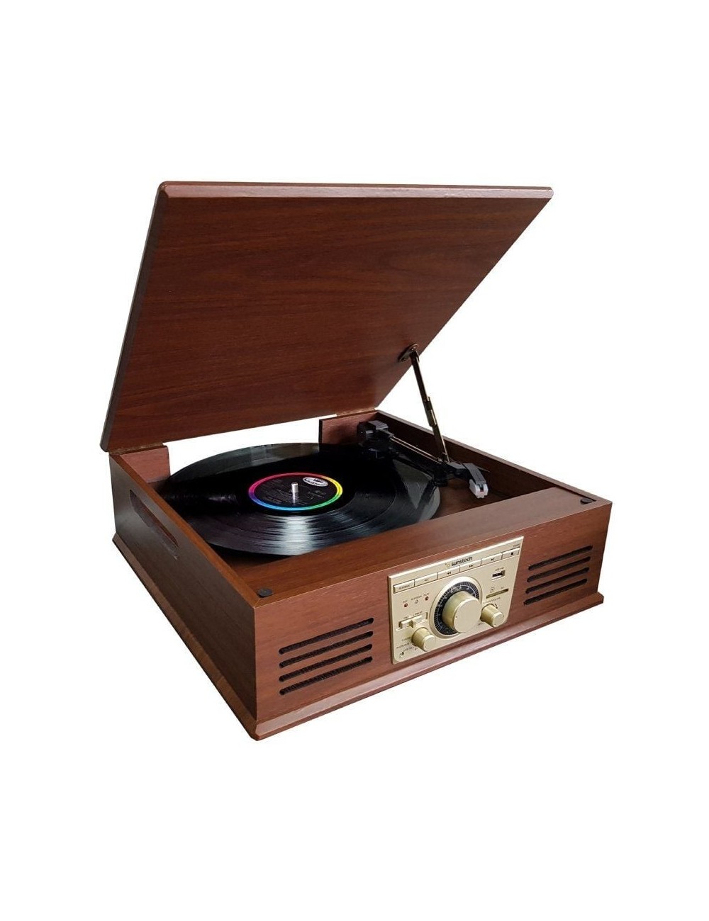 Tocadiscos Sunstech PXR32/ Bluetooth/ Radio FM/ Conversor a MP3