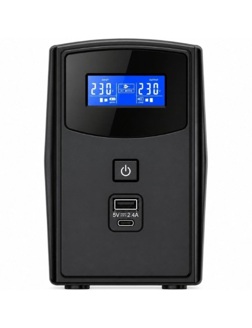 SAI Línea Interactiva Phasak SIRIUS 800 VA Interactive/ 800VA-480W/ 2 Salidas/ Formato Torre