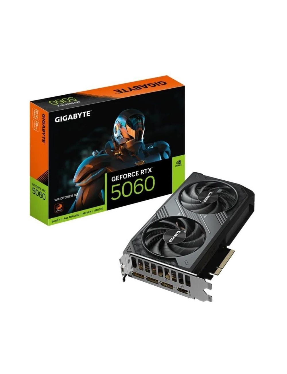 Tarjeta Gráfica Gigabyte GeForce RTX 5060 WindForce/ 8GB GDDR7