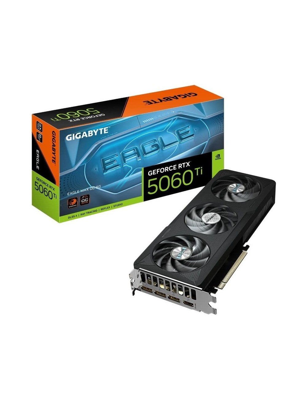 Tarjeta Gráfica Gigabyte GeForce RTX 5060 Ti EAGLE MAX OC/ 8GB GDDR7