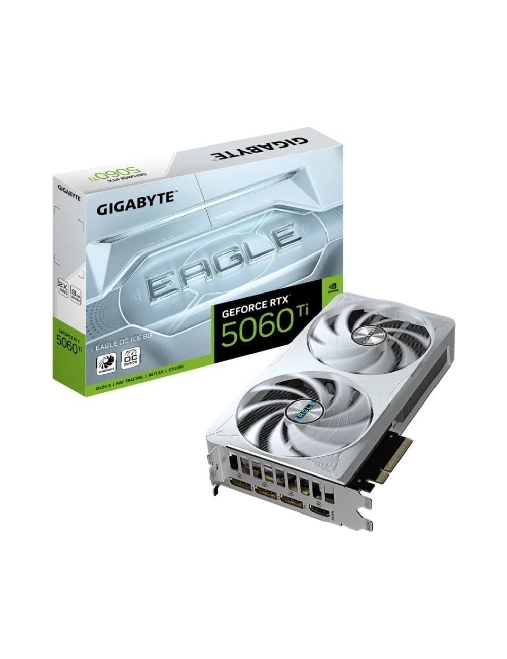 Tarjeta Gráfica Gigabyte GeForce RTX 5060 Ti Eagle OC ICE/ 8GB GDDR7