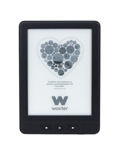 Libro Electrónico Ebook Woxter Scriba Paperlight TP/ 6' tactil retroiluminado Tinta Electrónica/ Negro