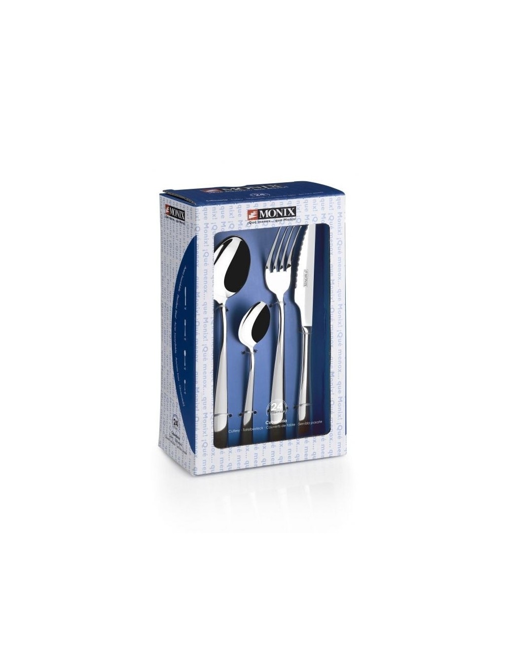 Pack 24 Cubiertos Monix M202974/ Acero inoxidable