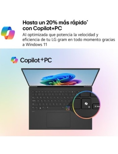 Portátil LG Gram 17ZD90TL-G.AX85BN Intel Core Ultra 7-258V/ 32GB/ 512GB SSD/ 17'/ Sin Sistema Operativo