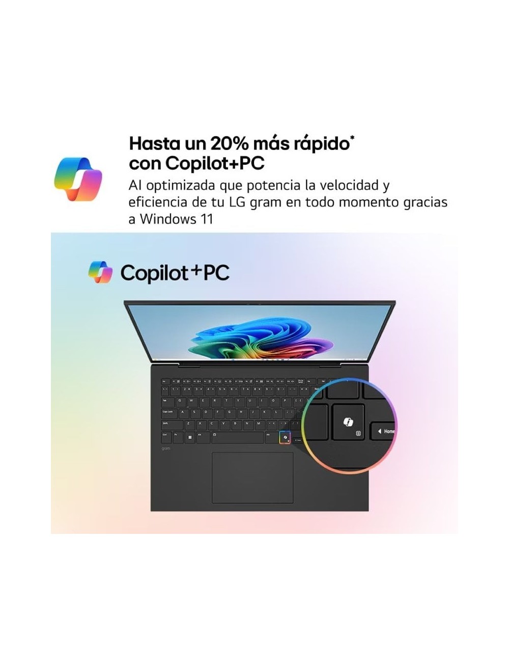 Portátil LG Gram 17ZD90TL-G.AX85BN Intel Core Ultra 7-258V/ 32GB/ 512GB SSD/ 17'/ Sin Sistema Operativo