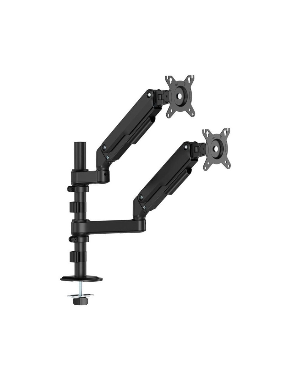 Soporte de Mesa con Contrapeso para 2 Monitores Aisens DT32TSR-453/ Giratorio/ Inclinable/ hasta 9kg