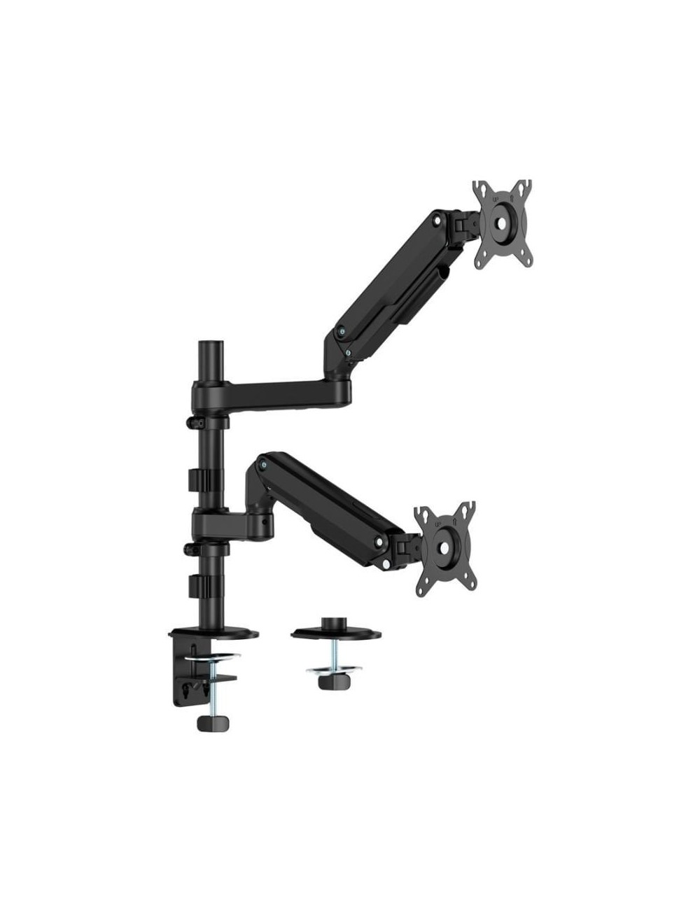 Soporte de Mesa con Contrapeso para 2 Monitores Aisens DT32TSR-453/ Giratorio/ Inclinable/ hasta 9kg