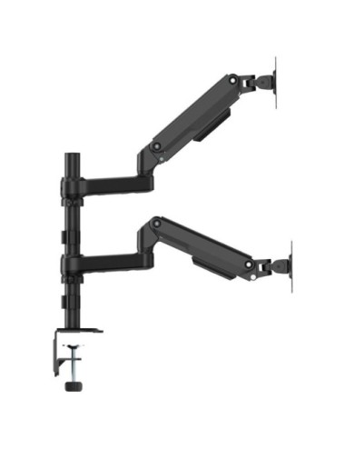 Soporte de Mesa con Contrapeso para 2 Monitores Aisens DT32TSR-453/ Giratorio/ Inclinable/ hasta 9kg