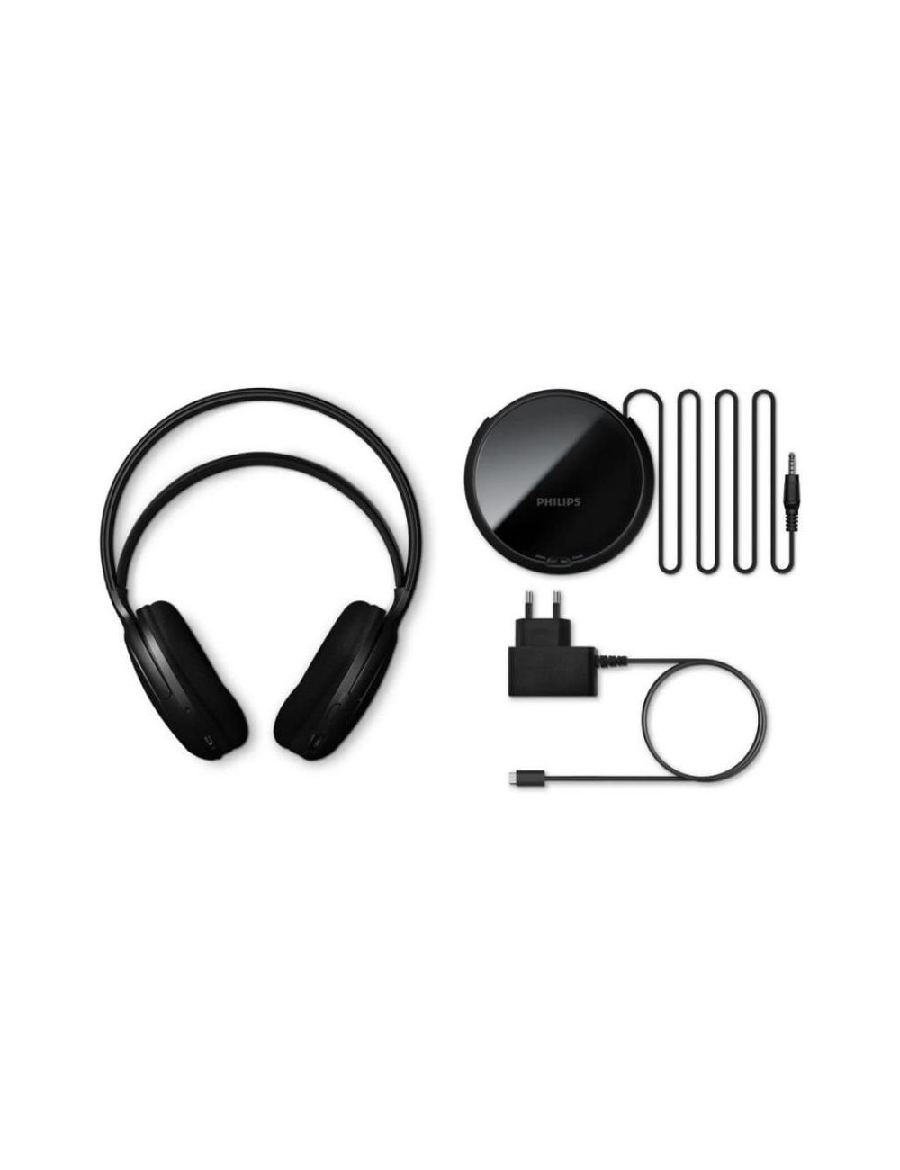 Auriculares Inalámbricos Philips SHC5200M2/ Jack 3.5/ Negros