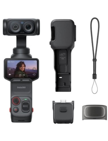 Cámara Digital Deportiva Insta360 Luna Pro/ 8K/ Ángulo de visión 360º/ Negra