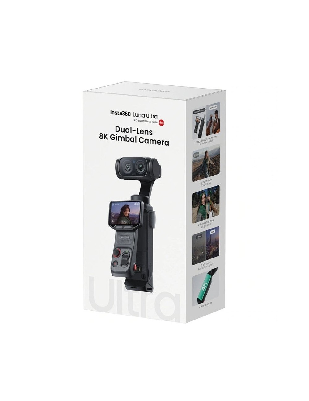 Cámara Digital Deportiva Insta360 Luna Pro/ 8K/ Ángulo de visión 360º/ Negra