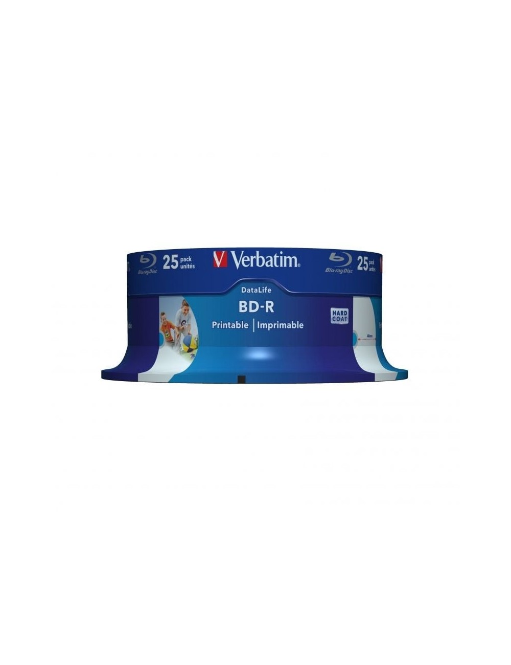Blue-Ray BD-R Verbatim 43811 Imprimible 6X/ Tarrina-25uds