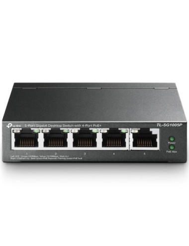 Switch TP-Link TL-SG1005P V2 5 Puertos/ RJ-45 10/100/1000 PoE