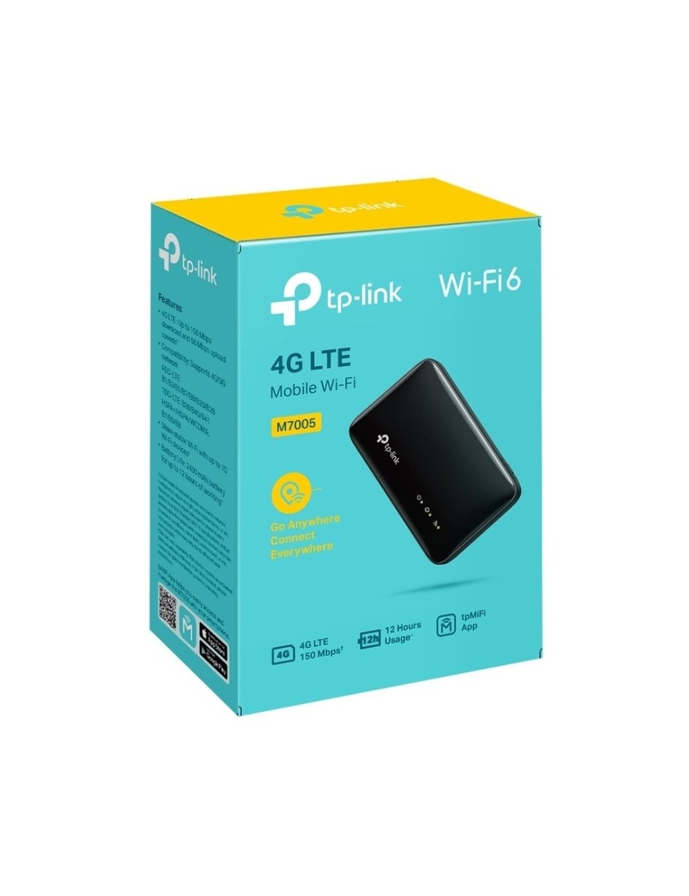 Router de Viaje Inalámbrico 4G TP-Link M7005/ WiFi 6/ 287Mbps/ 2.4GHz/ 1 Antena/ WiFi 802.11b/g/n/ax
