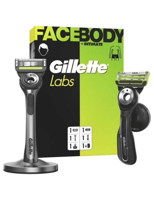 Pack de 2 Cuchillas de Afeitar Gillette GilletteLabs FaceBody + Intimate
