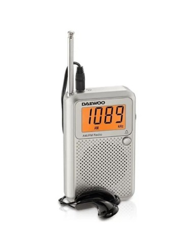 Radio Portátil Daewoo DW1115/ Gris