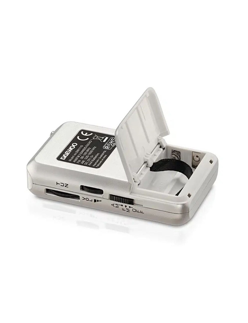 Radio Portátil Daewoo DW1115/ Gris