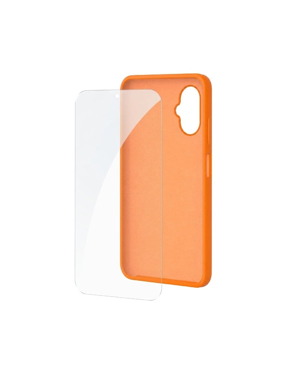 Funda Silicona + Protector de Pantalla de Cristal Templado SPC Wuum One Protection Pack 4354P/ Compatible con SPC Wuum One/ Nara