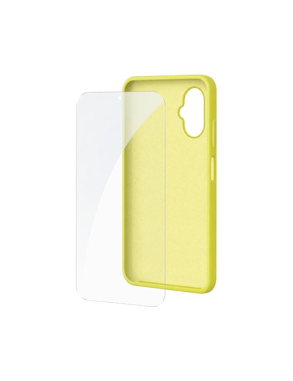 Funda Silicona + Protector de Pantalla de Cristal Templado SPC Wuum One Protection Pack 4354Y/ Compatible con SPC Wuum One/ Amar