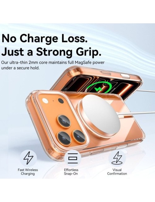 Funda Dura con Magsafe Vention Concise Impact KVBTCD-40/ Compatible con iPhone 17 Pro Max/ Transparente