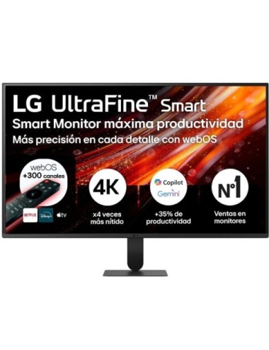Smart Monitor LG Ultrafine 32U701SB-B 31.5'/ 4K/ Multimedia/ Smart TV/ Negro