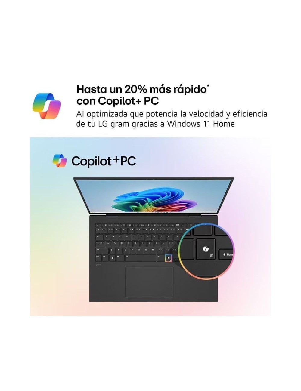 Portátil LG Gram Pro 16ZD90U-G.AX85BN Intel Core Ultra 7-355/ 32GB/ 512GB SSD/ 16'/ Sin Sistema Operativo