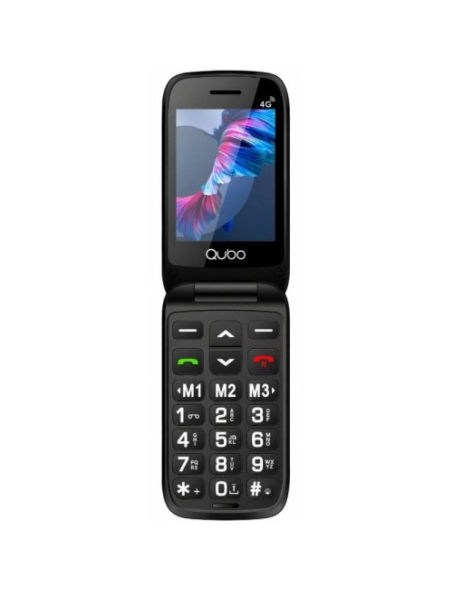 Teléfono Móvil Qubo P-221BKC 4G para Personas Mayores/ Negro