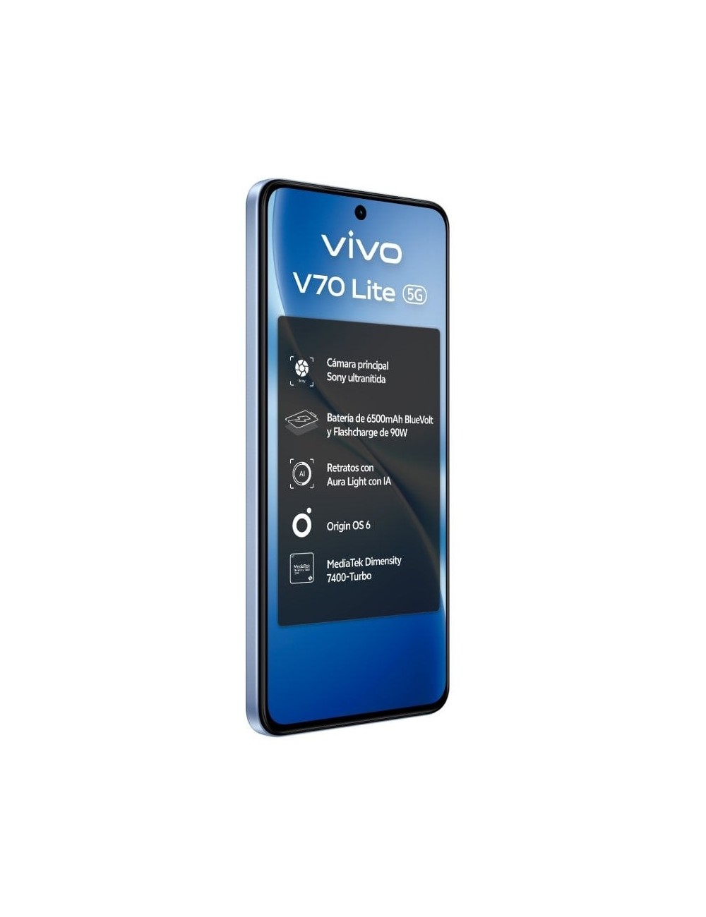 Smartphone Vivo V70 Lite 6GB/ 256GB/ 6.77'/ 5G/ Azul