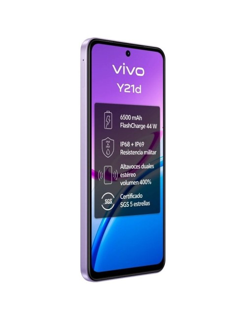 Smartphone Vivo Y21d 4GB/ 128GB/ 6.68'/ Púrpura