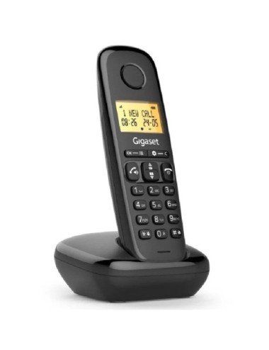 Teléfono Inalámbrico Gigaset Basic 100/ Negro
