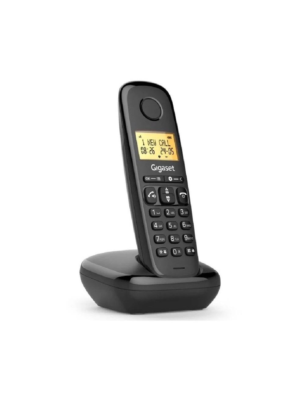 Teléfono Inalámbrico Gigaset Basic 100/ Negro