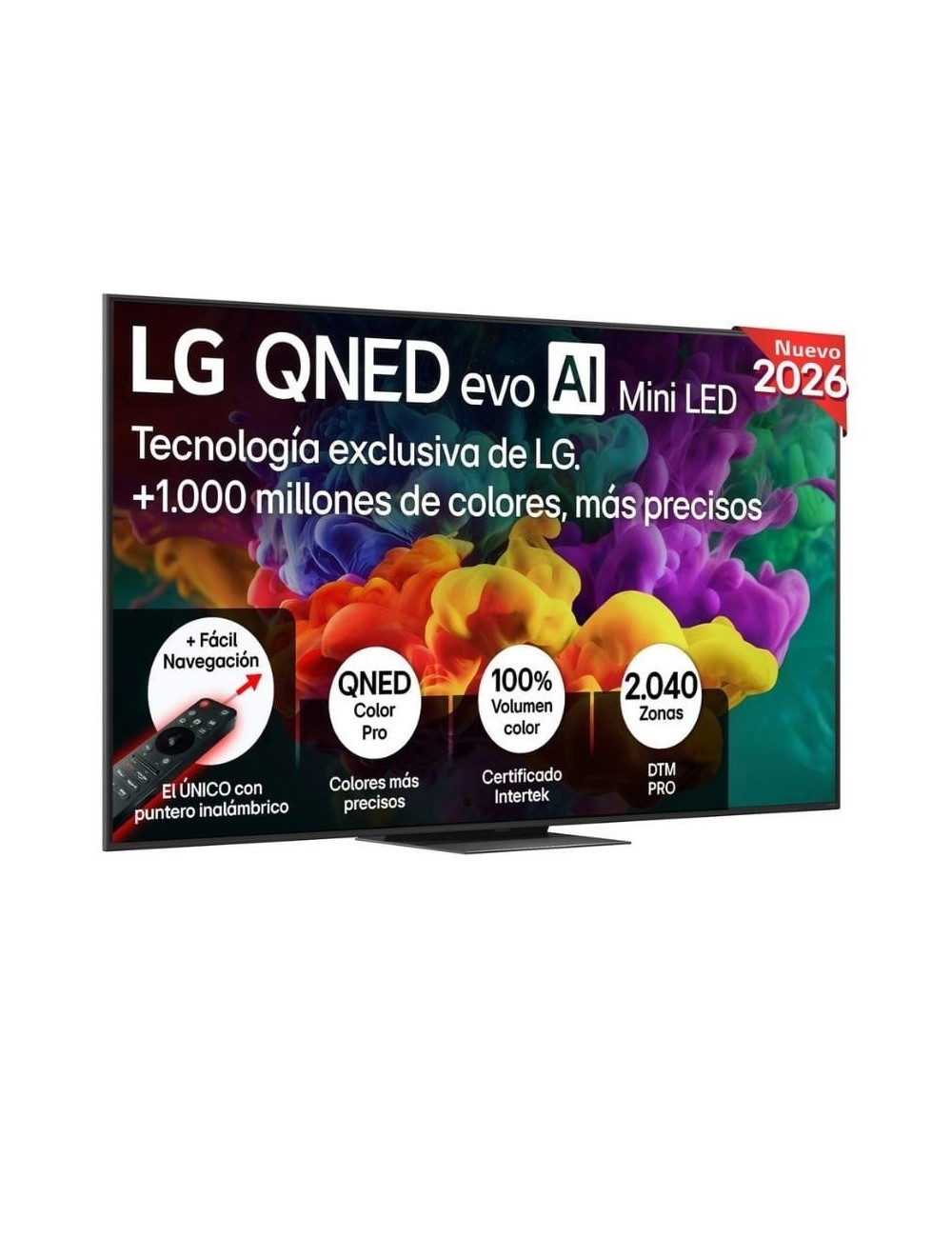 Televisor LG QNED evo AI QNED87 Mini LED 75QNED87B6A 75'/ Ultra HD 4K/ Smart TV/ WiFi