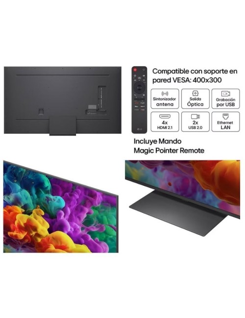 Televisor LG QNED evo AI QNED87 Mini LED 75QNED87B6A 75'/ Ultra HD 4K/ Smart TV/ WiFi