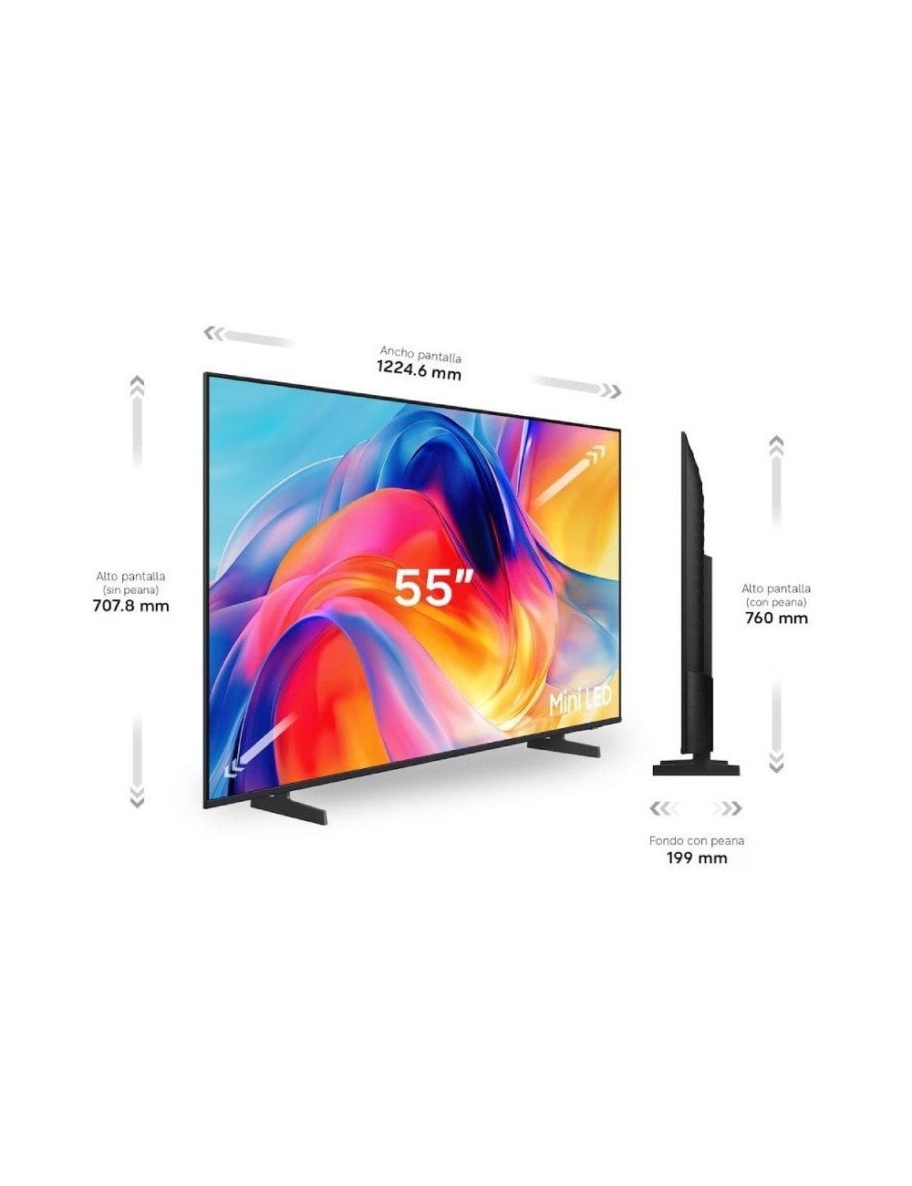 Televisor Samsung TU55M72HAU 55'/ Ultra HD 4K/ Smart TV/ WiFi