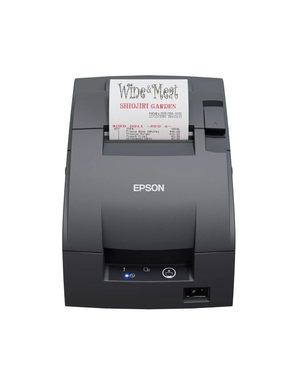 Impresora de Tickets Epson TM-U220IIB/ Ancho papel 76mm/ USB/ Negra