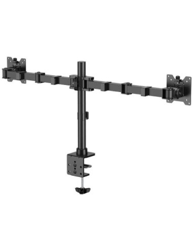 Soporte de Mesa para 2 Monitores Aisens DT35TSR-359/ Giratorio/ Inclinable/  hasta 20kg