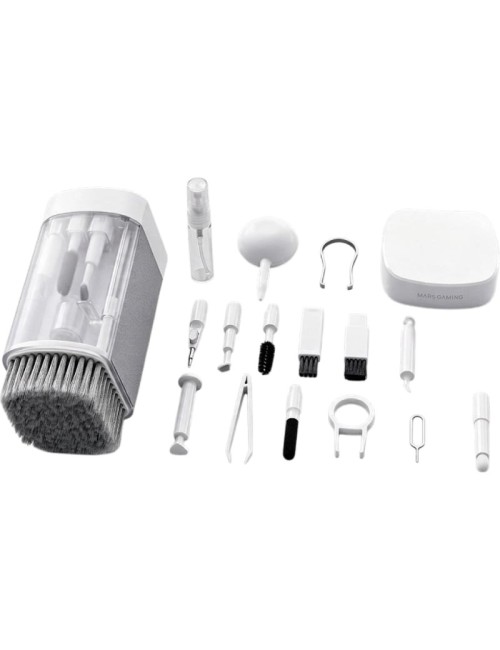Kit de Limpieza Mars Gaming MAKIT/ 21 en 1/ Blanco