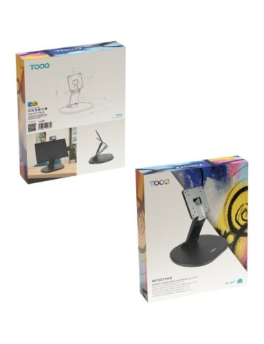 Soporte de Sobremesa para Monitor TooQ DB1027TN-B/ Inclinable/ hasta 6.5kg