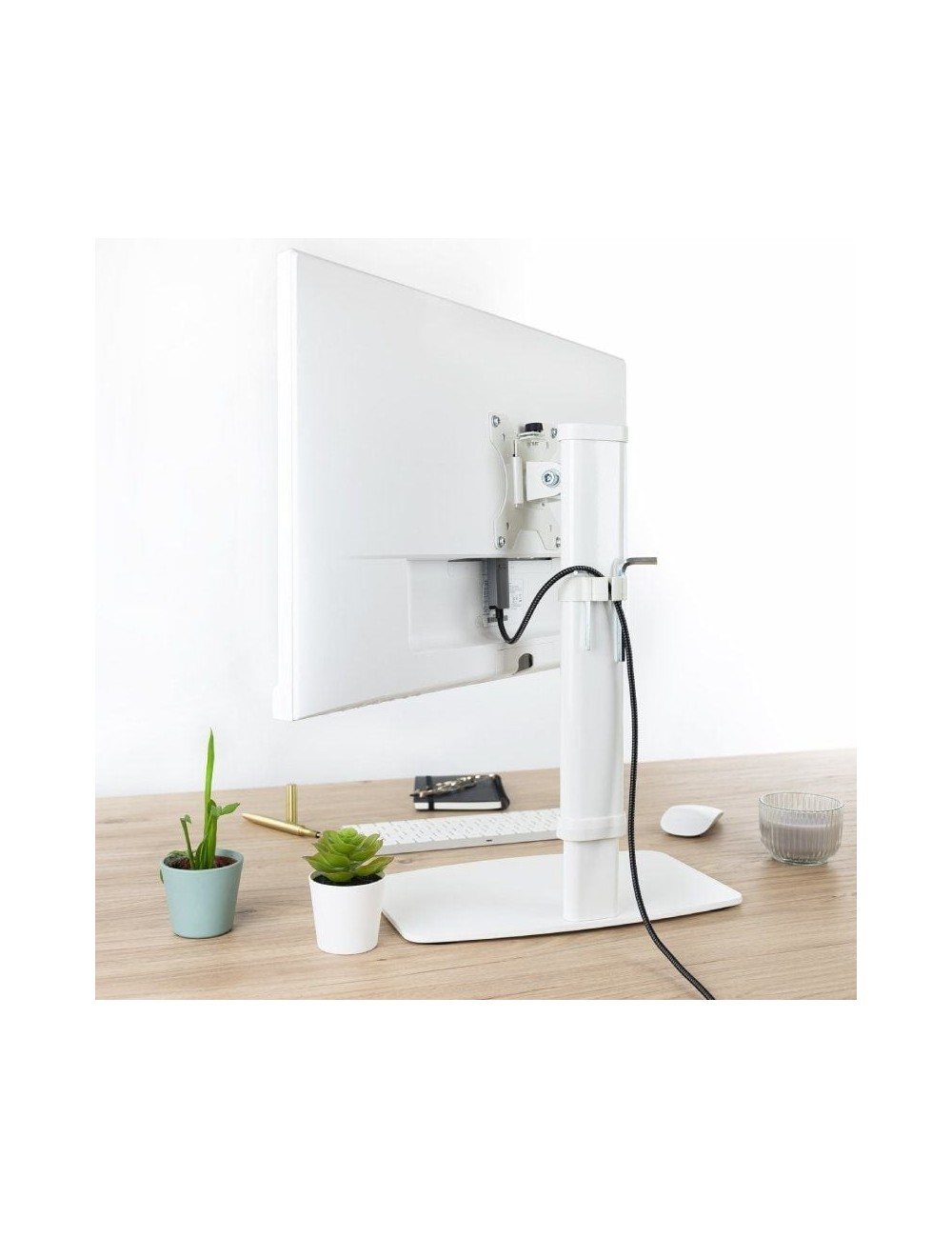 Soporte de Sobremesa para Monitor TooQ DB1127TN-W/ Giratorio/ Inclinable/ hasta 6kg