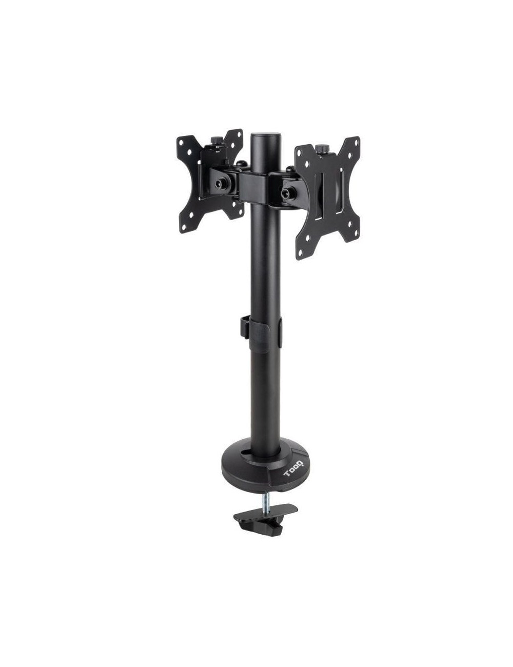Soporte de Mesa para 2 Monitores TooQ DB1132TN-B/ Giratorio/ Inclinable/ hasta 8kg