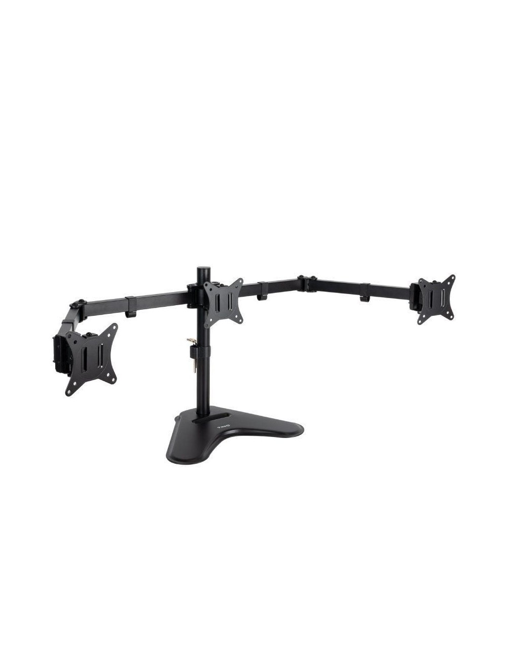 Soporte de Sobremesa para 3 Monitores TooQ DB1704TN-B/ Giratorio/ Inclinable/ hasta 7kg