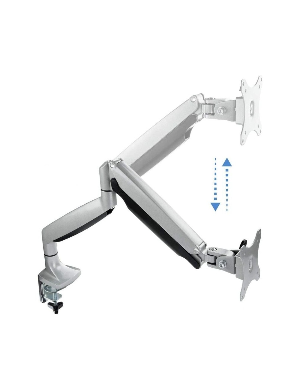 Soporte de Mesa para Monitor TooQ DB3032TNR-S/ Giratorio/ Inclinable/ hasta 9kg